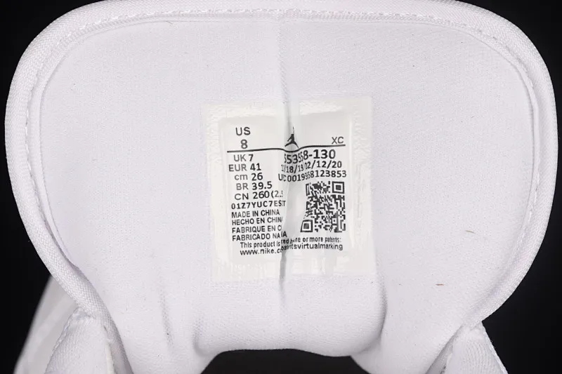 All categories Air Jordan Jordan series basketball shoes Air Jordan 1 Low G version pure original Air Jordan 1 Low AJ1 Joe 1 pure white low-top cultural basketball shoes 553558-130